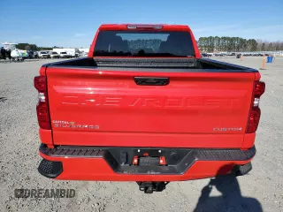 2024 Chevrolet Silverado 1500 Custom with VIN 1GCPABEK9RZ386105, listed as a Copart auction lot 45784925 with 6,080 mi miles and Salvage Title. Bid and sale history available at DreamBid. Image 6.