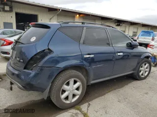 2005 Nissan Murano SE with VIN JN8AZ08W05W405139, listed as a Copart auction lot 72080964 with 233,680 mi miles and Salvage Title. Bid and sale history available at carsss.com. Image 3.