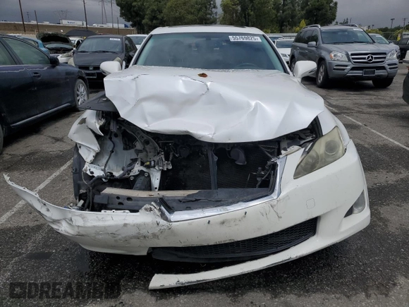 2010 Lexus IS 250 with VIN JTHBF5C20A5125178, listed as a Copart auction lot 55769825 with 190,247 mi miles and Clean title. Bid and sale history available at DreamBid. Image 5.
