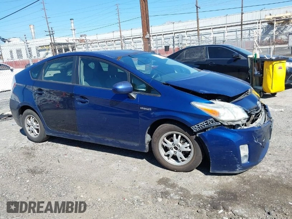 2011 Toyota Prius I with VIN JTDKN3DU8B0259962, listed as a IAAI auction lot 41851859 with 314,714 mi miles. Bid and sale history available at carsss.com. Image 1.
