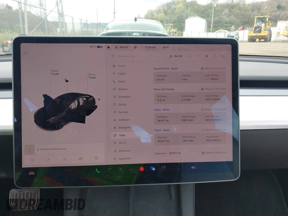 2021 Tesla Model 3 Long Range with VIN 5YJ3E1EB7MF052988, listed as a IAAI auction lot 42052662 with 29,877 mi miles and . Bid and sale history available at carsss.com. Image 18.