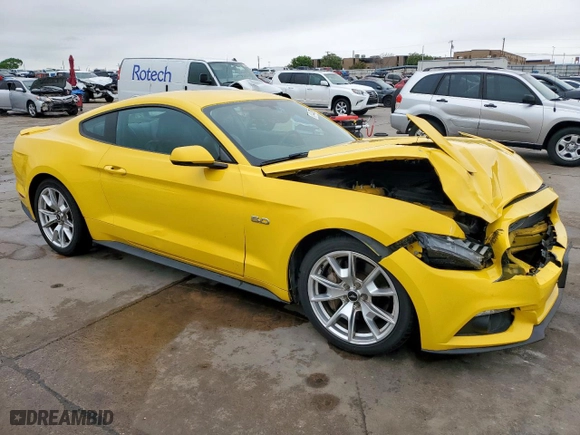 2015 Ford Mustang GT with VIN 1FA6P8CF3F5322010, listed as a Copart auction lot 51447795 with 112,059 mi miles and Salvage Title. Bid and sale history available at carsss.com. Image 4.