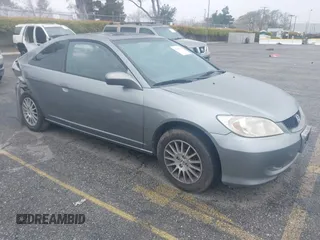 2005 Honda Civic Cpe EX with VIN 1HGEM22915L026020, listed as a IAAI auction lot 41804725 with 211,977 mi miles. Bid and sale history available at carsss.com. Image 1.