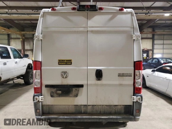 2024 Ram ProMaster Cargo Tradesman with VIN 3C6LRVDG8RE133348, listed as a Copart auction lot 43589995 with Not Provided miles and Salvage Title. Bid and sale history available at DreamBid. Image 6.