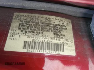 2010 Nissan Versa S with VIN 3N1BC1AP8AL451511, listed as a Copart auction lot 53844865 with 186,503 mi miles and Salvage Title. Bid and sale history available at DreamBid. Image 13.