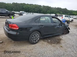 2014 Volkswagen Passat S with VIN 1VWAS7A33EC107871, listed as a Copart auction lot 57851445 with 138,829 mi miles and Salvage title. Bid and sale history available at DreamBid. Image 3.