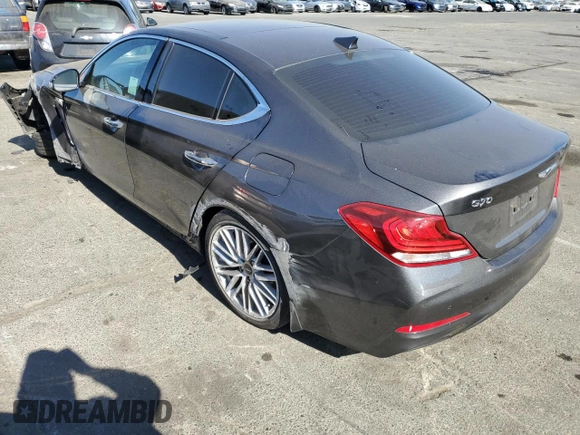 2021 Genesis G70 2.0T with VIN KMTG34LA4MU077004, listed as a Copart auction lot 71836194 with 51,624 mi miles and Salvage title. Bid and sale history available at DreamBid. Image 2.