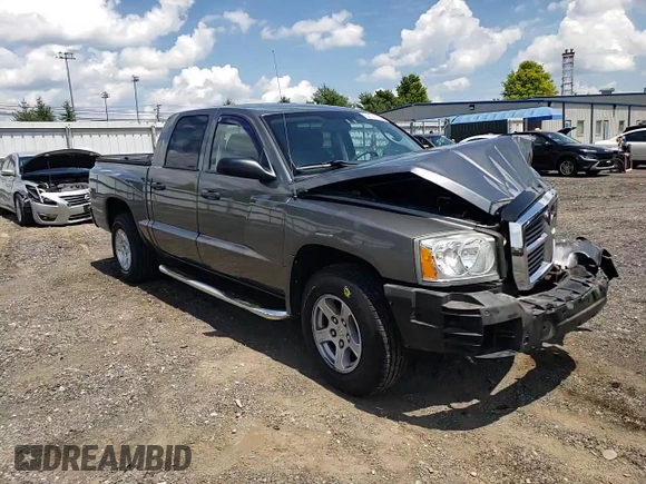 2007 Dodge Dakota SLT with VIN 1D7HW48KX7S256455, listed as a Copart auction lot 62001464 with 109,239 mi miles and Salvage Title. Bid and sale history available at carsss.com. Image 11.