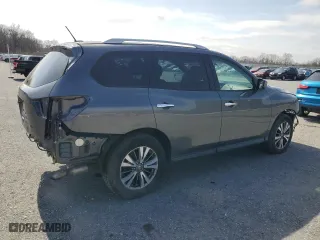 2017 Nissan Pathfinder SV with VIN 5N1DR2MM5HC903170, listed as a Copart auction lot 49207495 with 90,280 mi miles and Salvage Title. Bid and sale history available at carsss.com. Image 3.