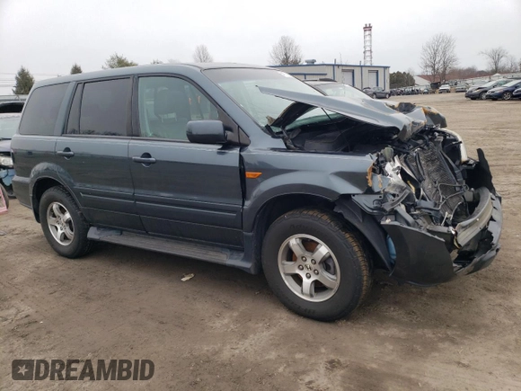 2006 Honda Pilot EX-L with VIN 5FNYF187X6B001398, listed as a Copart auction lot 44777805 with 202,226 mi miles and Clean Title. Bid and sale history available at DreamBid. Image 4.