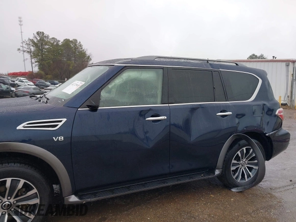 2020 Nissan Armada SL with VIN JN8AY2ND3L9110873, listed as a IAAI auction lot 41272945 with 109,968 mi miles. Bid and sale history available at carsss.com. Image 6.