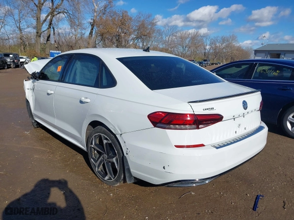 2020 Volkswagen Passat 2.0T R-Line with VIN 1VWMA7A34LC026410, listed as a IAAI auction lot 40888431 with 89,937 mi miles. Bid and sale history available at carsss.com. Image 3.