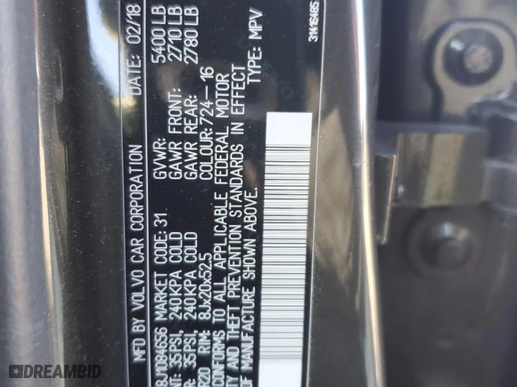 2018 Volvo XC60 Momentum with VIN YV4A22RK8J1084656, listed as a Copart auction lot 88654285 with 51,226 mi miles and Salvage Title. Bid and sale history available at carsss.com. Image 14.