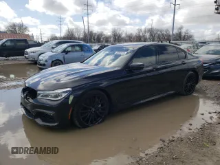 2017 BMW 7 Series 750i with VIN WBA7F0C30HGM21882, listed as a Copart auction lot 46093973 with 53,535 mi miles. Bid and sale history available at carsss.com. Image 1.