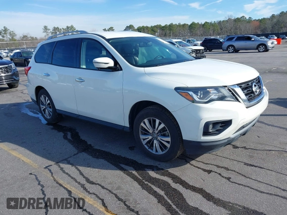 2018 Nissan Pathfinder S with VIN 5N1DR2MN9JC623167, listed as a IAAI auction lot 41606513 with 127,582 mi miles and . Bid and sale history available at DreamBid. Image 1.