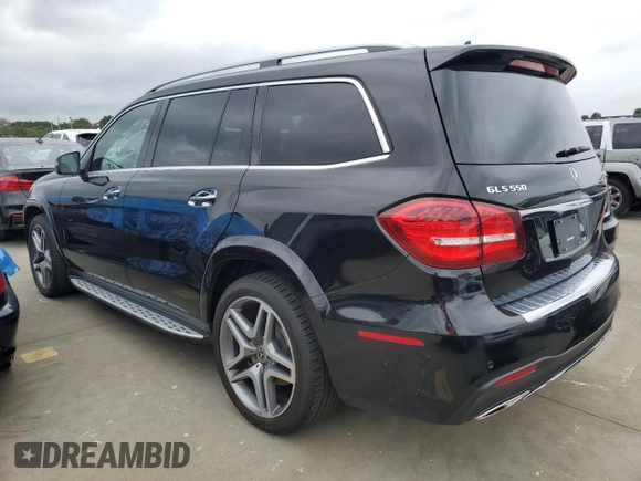 2017 Mercedes-Benz GLS 550 with VIN 4JGDF7DE0HA973881, listed as a Copart auction lot 73642754 with Not Provided miles and Salvage Title. Bid and sale history available at DreamBid. Image 3.