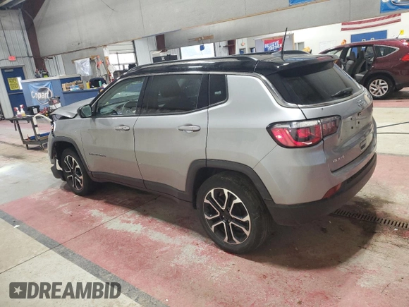 2022 Jeep Compass High Altitude with VIN 3C4NJDCBXNT187331, listed as a Copart auction lot 52526315 with 23,463 mi miles and Salvage Title. Bid and sale history available at DreamBid. Image 2.