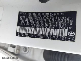 2016 Toyota Corolla L with VIN 5YFBURHE2GP438004, listed as a IAAI auction lot 41759824 with 99,754 mi miles. Bid and sale history available at carsss.com. Image 9.