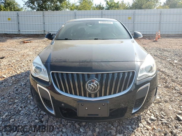 2016 Buick Regal GS with VIN 2G4GU5GX7G9110476, listed as a Copart auction lot 74995124 with 0 mi miles and Salvage Title. Bid and sale history available at carsss.com. Image 5.