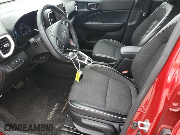 2022 Hyundai Venue SEL with VIN KMHRC8A38NU192771, listed as a Copart auction lot 54449645 with 35,152 mi miles and Salvage title. Bid and sale history available at DreamBid. Image 7.