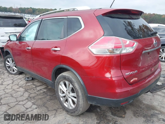 2016 Nissan Rogue SV with VIN JN8AT2MT3GW027636, listed as a IAAI auction lot 40953471 with 128,639 mi miles and . Bid and sale history available at carsss.com. Image 3.