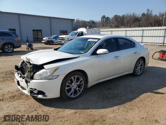 2013 Nissan Maxima SV with VIN 1N4AA5AP2DC830175, listed as a Copart auction lot 47230205 with 162,668 mi miles and Salvage title. Bid and sale history available at DreamBid. Image 1.