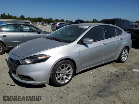 2013 Dodge Dart SXT with VIN 1C3CDFBAXDD107277, listed as a Copart auction lot 60924155 with 233,000 mi miles and Clean title. Bid and sale history available at DreamBid. Image 1.