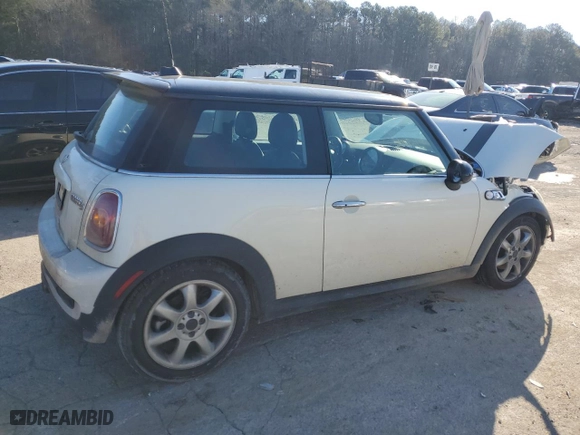 2008 MINI Cooper Hardtop S with VIN WMWMF73568TV35017, listed as a Copart auction lot 46003155 with NaN miles and Salvage Title. Bid and sale history available at carsss.com. Image 3.