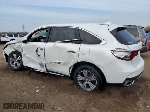 2020 Acura MDX z VIN 5J8YD4H30LL050012, wystawiony jako Copart lot #54623845 z przebiegiem 74 060 mil mil oraz Szkoda całkowita • Salvage title. Historia ofert i sprzedaży dostępna na DreamBid. Obrazek 2.