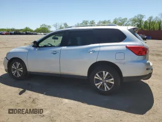 2018 Nissan Pathfinder SV z VIN 5N1DR2MMXJC662132, wystawiony jako Copart lot #54442685 z przebiegiem 81 141 mil mil oraz Szkoda całkowita • Salvage title. Historia ofert i sprzedaży dostępna na DreamBid. Obrazek 2.