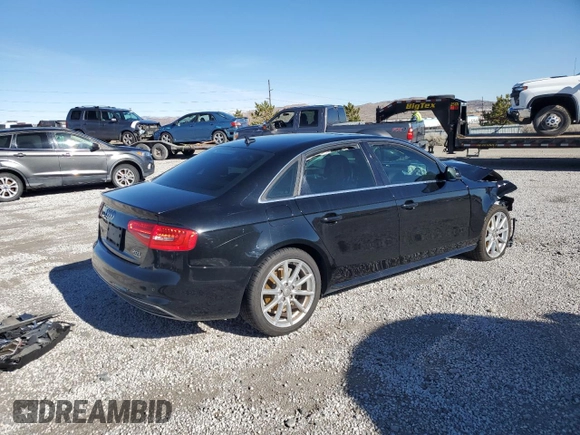 2015 Audi A4 Premium Plus with VIN WAUFFAFL8FN029867, listed as a Copart auction lot 43470975 with 0 mi miles and Salvage Title. Bid and sale history available at carsss.com. Image 3.