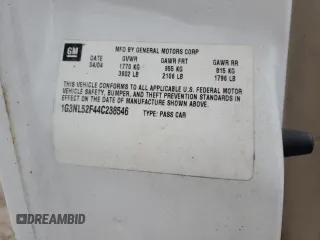2004 Oldsmobile Alero GL1 z VIN 1G3NL52F44C238546, wystawiony jako Copart lot #77633934 z przebiegiem Nie podano mil oraz Szkoda całkowita • Salvage title. Historia ofert i sprzedaży dostępna na DreamBid. Obrazek 12.