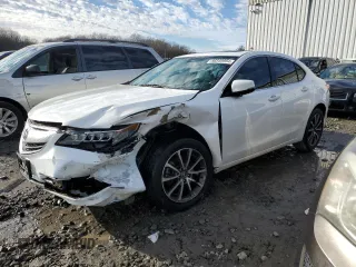 2016 Acura TLX V6 with VIN 19UUB2F3XGA011134, listed as a Copart auction lot 86849954 with 87,708 mi miles and Salvage Title. Bid and sale history available at carsss.com. Image 1.