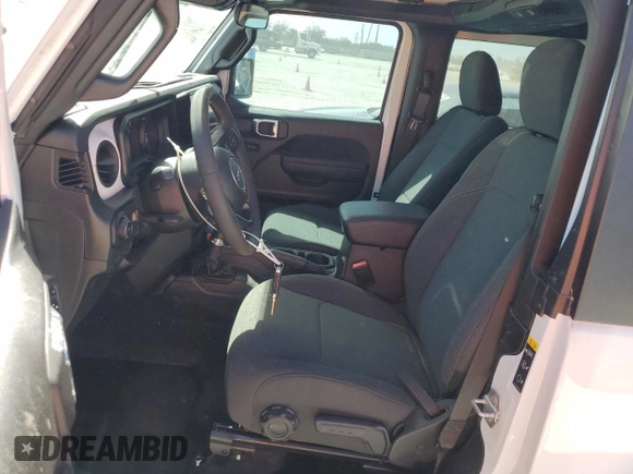 2024 Jeep Wrangler Sport with VIN 1C4PJXAG9RW124892, listed as a Copart auction lot 76882324 with Not provided miles and Salvage title. Bid and sale history available at DreamBid. Image 7.