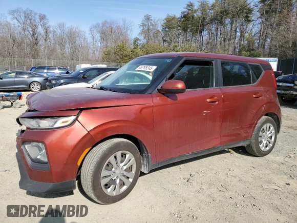 2020 Kia Soul LX with VIN KNDJ23AU9L7033916, listed as a Copart auction lot 46785245 with 102,994 mi miles and Salvage Title. Bid and sale history available at carsss.com. Image 1.
