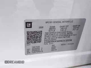 2021 Chevrolet Traverse Premier with VIN 1GNERKKW0MJ132238, listed as a IAAI auction lot 41515385 with 135,739 mi miles. Bid and sale history available at carsss.com. Image 9.