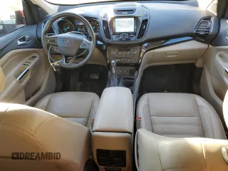 2017 Ford Escape Titanium with VIN 1FMCU0J94HUD34112, listed as a Copart auction lot 85837974 with 127,576 mi miles and Salvage Title. Bid and sale history available at carsss.com. Image 8.