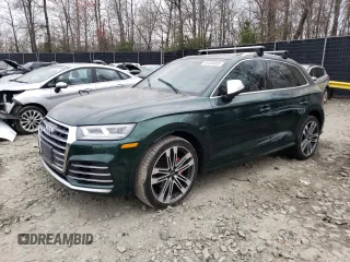 2018 Audi SQ5 Premium Plus with VIN WA1A4AFY7J2142857, listed as a Copart auction lot 46485883 with 0 mi miles. Bid and sale history available at carsss.com. Image 1.