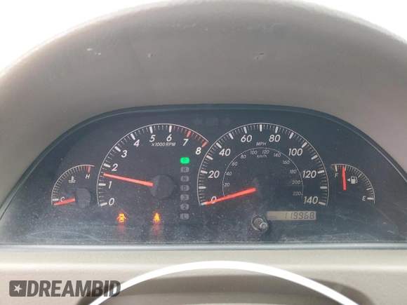 2005 Toyota Camry LE with VIN 4T1BF30K65U082774, listed as a Copart auction lot 52586035 with 119,968 mi miles and Clean Title. Bid and sale history available at DreamBid. Image 9.
