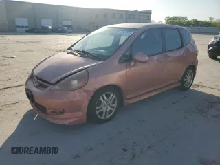 2008 Honda Fit Sport with VIN JHMGD38658S056138, listed as a Copart auction lot 52579185 with 124,039 mi miles and Clean Title. Bid and sale history available at carsss.com. Image 1.