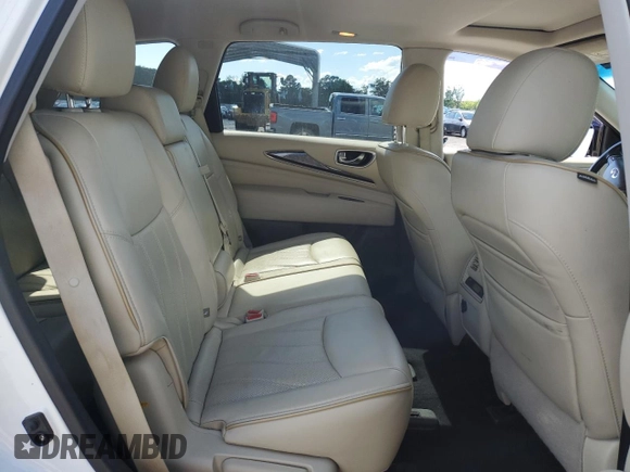 2015 Infiniti QX60 z VIN 5N1AL0MM5FC542030, wystawiony jako Copart lot #56433615 z przebiegiem 77 163 mil mil oraz Szkoda całkowita • Salvage title. Historia ofert i sprzedaży dostępna na DreamBid. Obrazek 11.