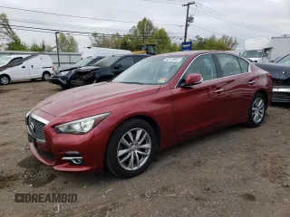 2015 Infiniti Q50 z VIN JN1BV7AR5FM416632, wystawiony jako Copart lot #70821574 z przebiegiem 67 805 mil mil oraz Szkoda całkowita • Salvage title. Historia ofert i sprzedaży dostępna na DreamBid. Obrazek 1.