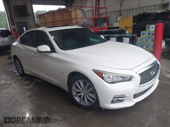 2014 Infiniti Q50 Premium z VIN JN1BV7AP5EM692015, wystawiony jako IAAI lot #42412718 z przebiegiem 202 124 mil mil oraz . Historia ofert i sprzedaży dostępna na DreamBid. Obrazek 13.
