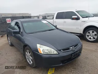2003 Honda Accord EX z VIN 1HGCM66523A051717, wystawiony jako IAAI lot #42402824 z przebiegiem 208 390 mil mil oraz . Historia ofert i sprzedaży dostępna na DreamBid. Obrazek 1.