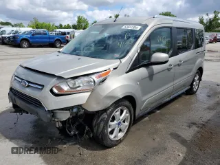 2015 Ford Transit Connect Wagon Titanium with VIN NM0GE9G74F1187041, listed as a Copart auction lot 52651304 with 64,053 mi miles and Salvage Title. Bid and sale history available at carsss.com. Image 1.