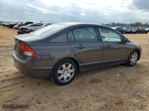 2010 Honda Civic Sdn LX with VIN 2HGFA1F59AH527629, listed as a Copart auction lot 43985035 with 194,971 mi miles and Salvage Title. Bid and sale history available at carsss.com. Image 3.