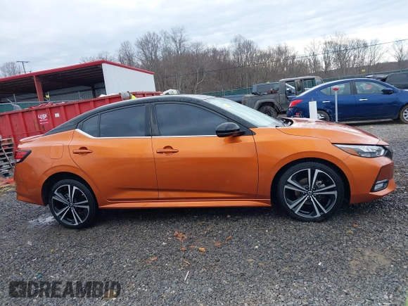 2021 Nissan Sentra SR with VIN 3N1AB8DV5MY288065, listed as a IAAI auction lot 41846052 with 51,715 mi miles. Bid and sale history available at carsss.com. Image 14.