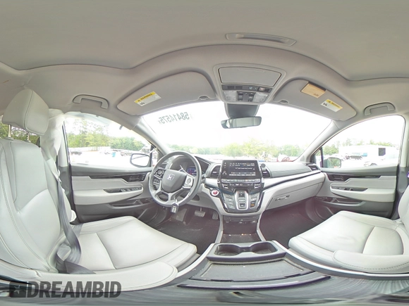 2023 Honda Odyssey Touring with VIN 5FNRL6H86PB024066, listed as a Copart auction lot 58414575 with 29,827 mi miles and Salvage title. Bid and sale history available at DreamBid. Image 15.