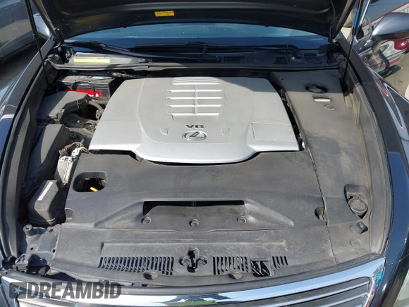 2007 Lexus LS 460 with VIN JTHBL46F375050759, listed as a IAAI auction lot 41848554 with 106,257 mi miles. Bid and sale history available at carsss.com. Image 10.