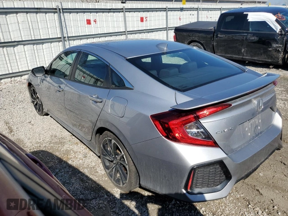 2017 Honda Civic Sedan Si with VIN 2HGFC1E55HH705459, listed as a Copart auction lot 46240865 with 68,571 mi miles and Salvage Title. Bid and sale history available at carsss.com. Image 2.